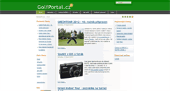 Desktop Screenshot of golfportal.cz