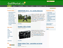 Tablet Screenshot of golfportal.cz